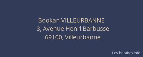 Bookan VILLEURBANNE