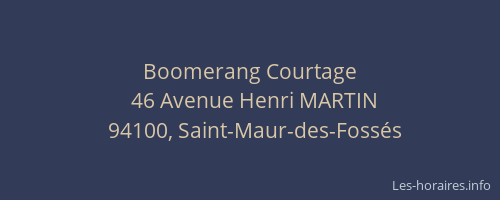 Boomerang Courtage