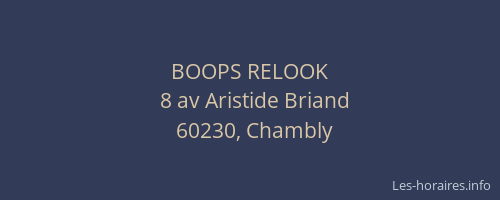 BOOPS RELOOK