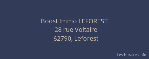 Boost Immo LEFOREST