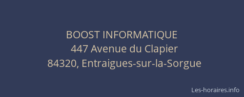 BOOST INFORMATIQUE