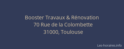 Booster Travaux & Rénovation