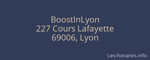 BoostInLyon