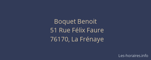 Boquet Benoit