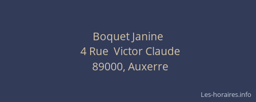 Boquet Janine