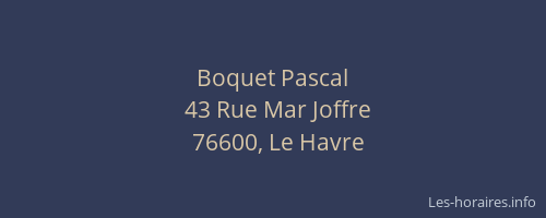 Boquet Pascal