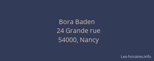 Bora Baden