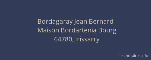 Bordagaray Jean Bernard