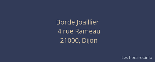 Borde Joaillier