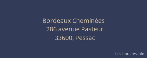 Bordeaux Chemin&eacute;es