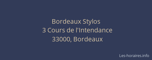 Bordeaux Stylos