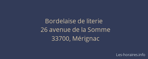 Bordelaise de literie
