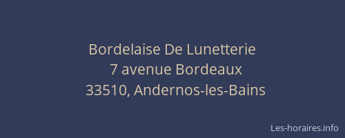 Bordelaise De Lunetterie