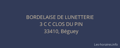 BORDELAISE DE LUNETTERIE