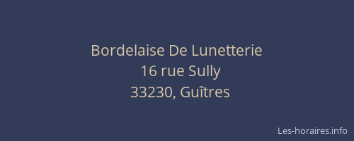 Bordelaise De Lunetterie