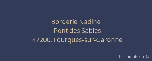 Borderie Nadine