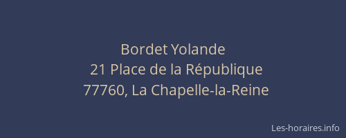 Bordet Yolande
