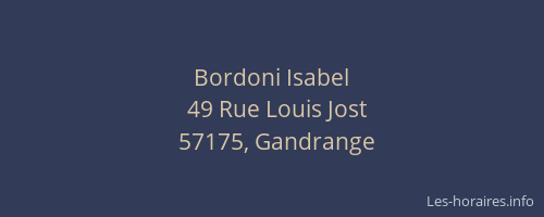 Bordoni Isabel