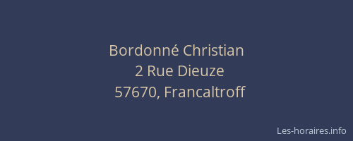 Bordonn&eacute; Christian