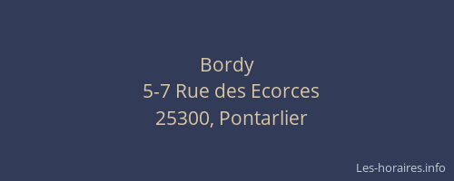 Bordy