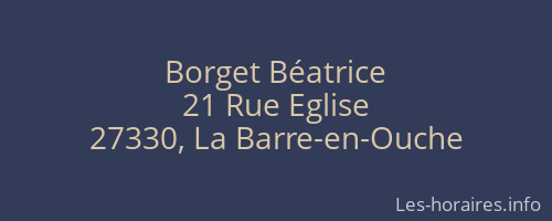 Borget Béatrice
