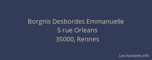 Borgnis Desbordes Emmanuelle