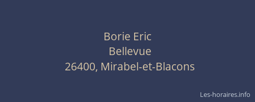 Borie Eric