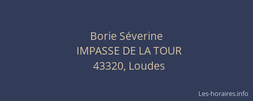 Borie Séverine