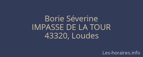 Borie Séverine