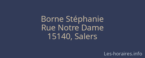 Borne Stéphanie