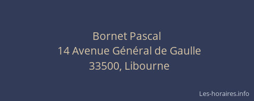 Bornet Pascal