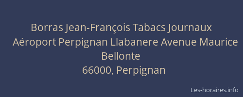Borras Jean-François Tabacs Journaux