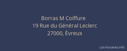Borras M Coiffure