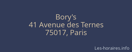 Bory's
