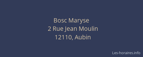 Bosc Maryse