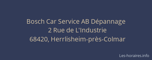 Bosch Car Service AB Dépannage