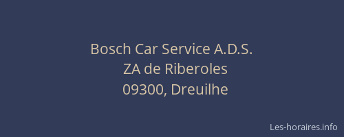 Bosch Car Service A.D.S.
