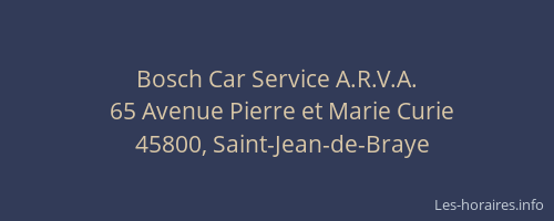 Bosch Car Service A.R.V.A.
