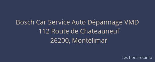 Bosch Car Service Auto Dépannage VMD