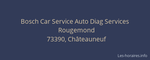 Bosch Car Service Auto Diag Services