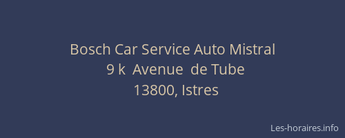 Bosch Car Service Auto Mistral