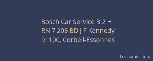 Bosch Car Service B 2 H