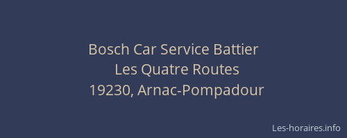 Bosch Car Service Battier