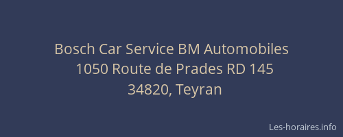 Bosch Car Service BM Automobiles