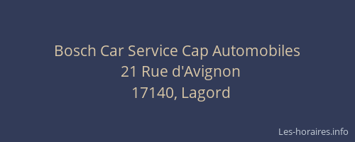 Bosch Car Service Cap Automobiles