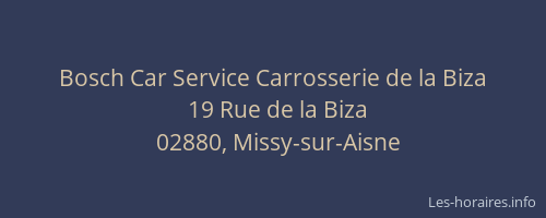 Bosch Car Service Carrosserie de la Biza
