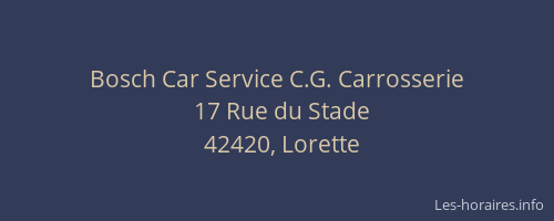 Bosch Car Service C.G. Carrosserie