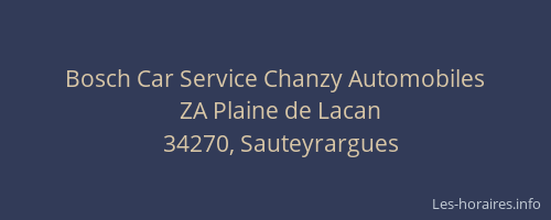 Bosch Car Service Chanzy Automobiles