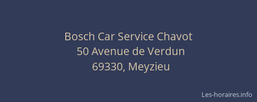 Bosch Car Service Chavot