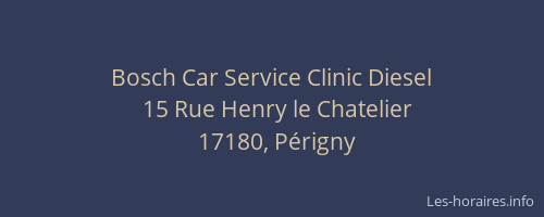Bosch Car Service Clinic Diesel